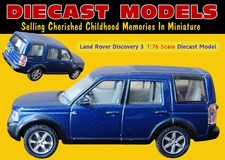 NAVY BLUE LAND ROVER DISCOVERY 3; LOVELY 1:76 SCALE OXFORD DIECAST MODEL CAR