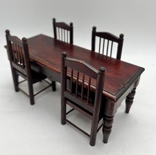 Dolls house slim wooden dining