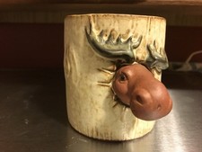 Vintage 3D Moose Coffee Mug