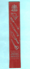 Leather Bookmark Traditional Sheffield Product Fork Cutlery Hand Knives Scissors