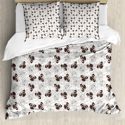 Dog lover duvet cover pug - duvet,
