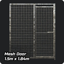 Dog Run Panel 1.5 x 1.84m - Right Door - Mesh - Heavy-Duty Galvanised