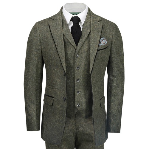 Tweed piece suit for mens - 3,