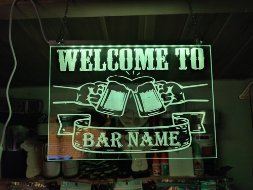 Mancave light bar open - up,