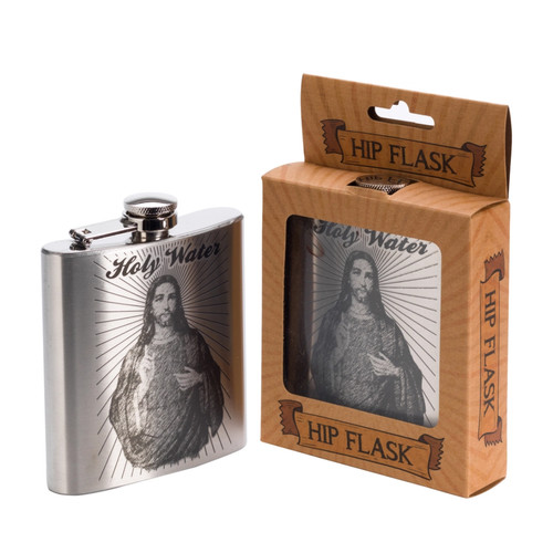 Hip flask stainless - hip, 6