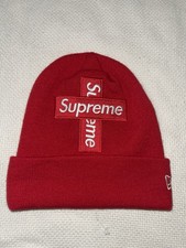 Supreme x New Era FW20 Cross Box Logo Beanie Red One Size