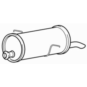 Quality rear exhaust silencer - quality,
