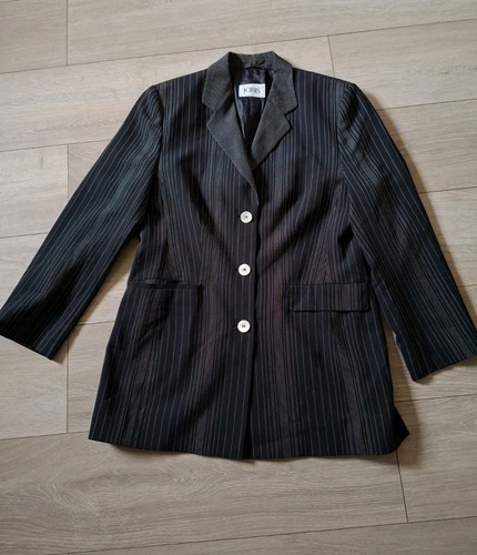 Jobis black white striped - black,