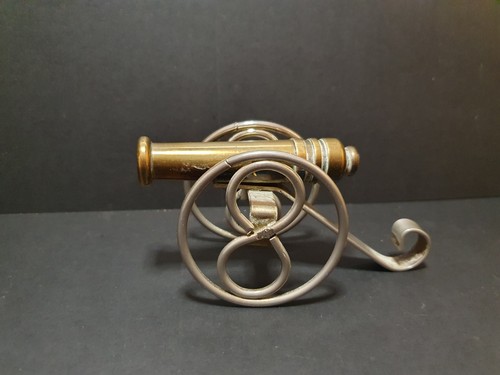 Vintage cannon brass - brass, silver