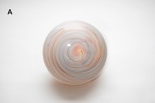 Christopher Wray Hand-Blown Glass Shade with Stainless Steel Fitting 25cmx10cm 