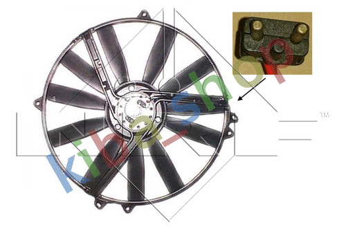 Radiator fan with - fan, housing