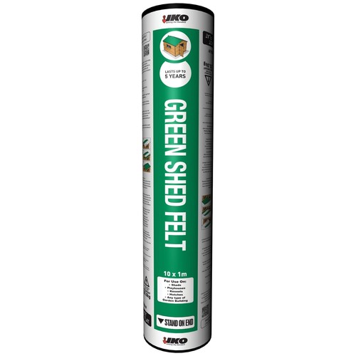Shed felt roll 10m - 1m, green