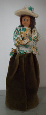 VINTAGE VICTORIAN WOOD PEG DOLL LADY/COLLECTABLES/WOODEN DOLLS/TOYS/DOLLSHOUSE