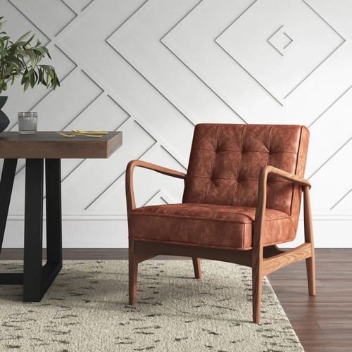 Mid century modern solid - oak, &
