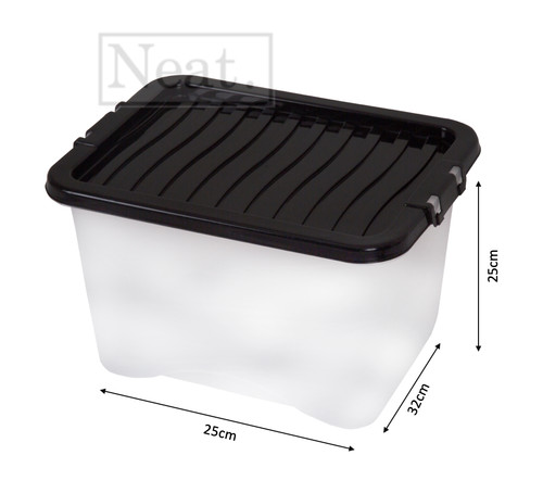 Plastic clear storage - plastic, boxes