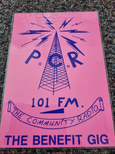 Rave flyer r radio gig - p.c.r.,