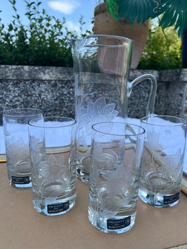 Glass water jug and - glass,