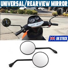 Black Round Motorcycle Mirrors