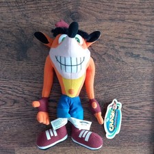 2000 Play-by-Play Crash Bandicoot Soft Plush 10" toy