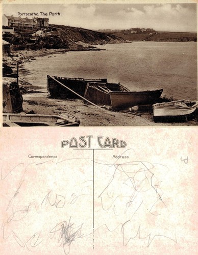 Vintage postcard portscatho - postcard,
