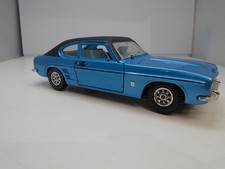 Dinky Toys model Mark 1 Ford Capri GXL Car Large 1:25 Scale blue black roof