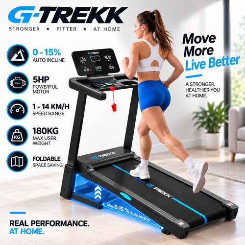 Trekk treadmill auto - treadmill, 15%