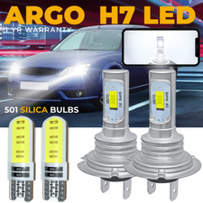 For Ford Mondeo MK3 Headlight Led Xenon White 2000-07 Low Beam Side Light Bulbs 