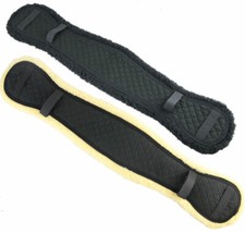 Hy Equestrian HyComfort Fleece & Cotton Girth Cover Comfort Black Black/Natural