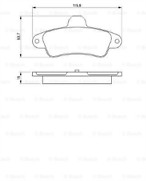 Bosch rear brake pad - rear,