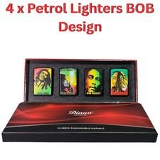4 PETROL LIGHTERS SET