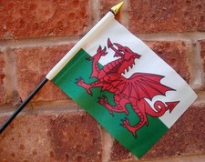 WALES HAND WAVING FLAG small