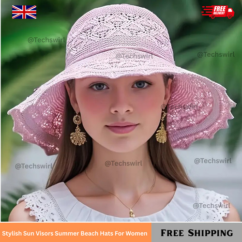 Ladies foldable sun cap beach