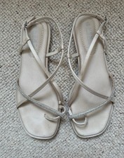 Next Strappy Bling Toe Loop Sandals - size 8