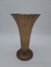 Large brass flower vase - brass,