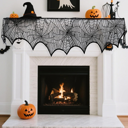 Halloween mantle scarf - mantle,
