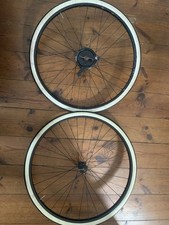 Maclean Bicycle Tandem Wheels Vintage 1930 1940 Black Whitewall tyres 26 x 1 3/8