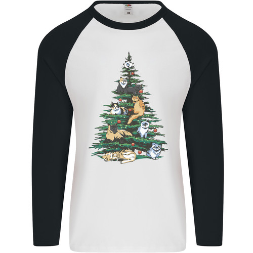 Cat christmas tree mens s - christmas,