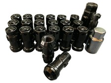 20 Black lug nuts for Nissan
