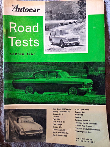 Autocar road tests magazine - road,