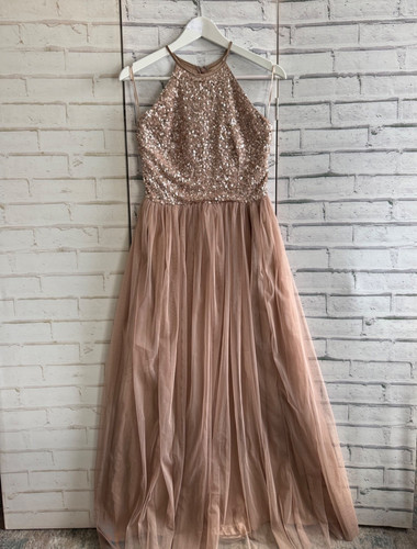 Maxi dress rose gold - dress,