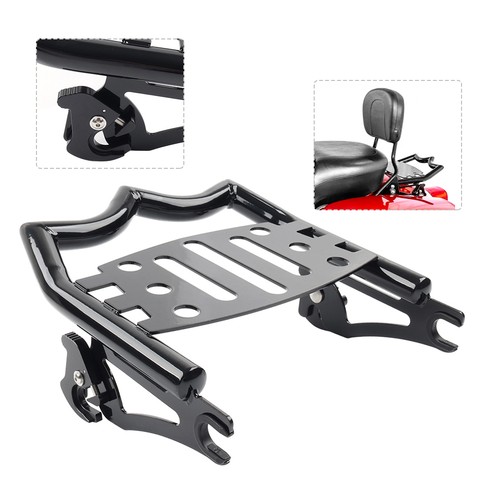 Rear luggage rack black - rear,