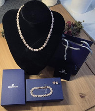 Swarovski Angelic Collection Set Rose Gold – Necklace Bracelet Earrings