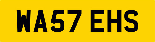 Waste number plate wa57 ehs - number,