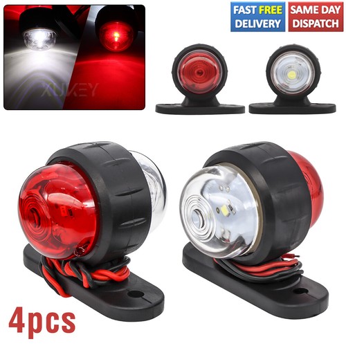 Red 12v white corner - 12v, side