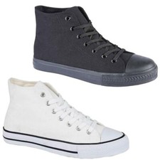 Mens Canvas Shoes Casual Lace