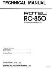 Service manual for Rotel