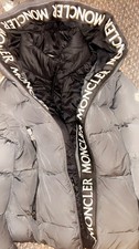 Unisex Moncler Charcoal Grey Coat Size 1