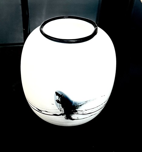 Vintage glass vase atlantis - glass,
