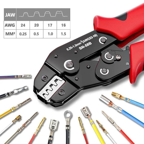 Ratcheting crimping tool open - tool,