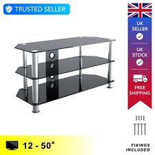 Glass TV Floor Stand Unit, Up